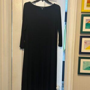 Black Ballet Neck Eileen Fisher Dress